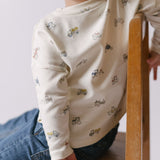 Dropped Shoulder Long Sleeve Top - Field Work