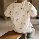 Dropped Shoulder Long Sleeve Top - On the Farm