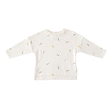 Dropped Shoulder Long Sleeve Top - Sweet Pea