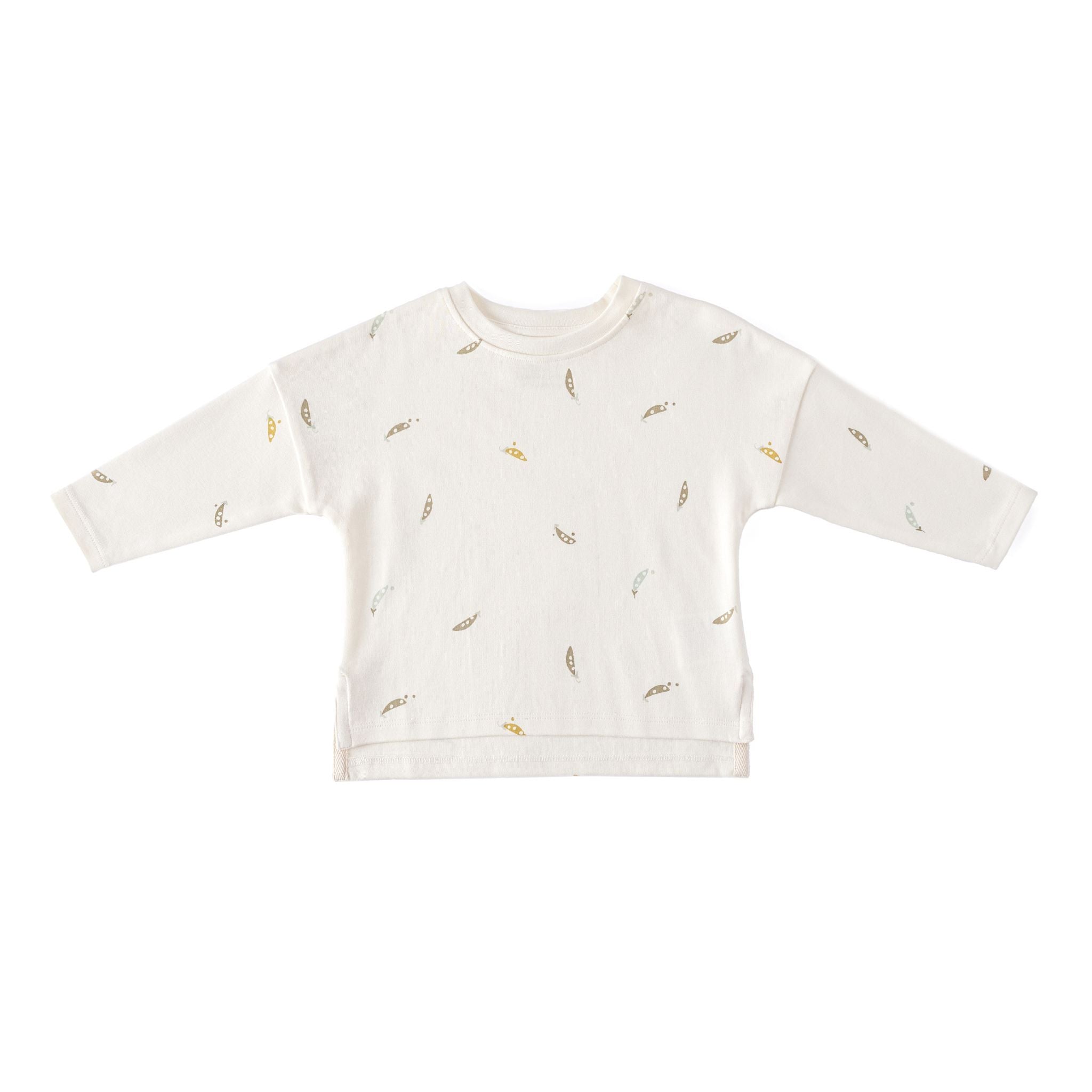 Dropped Shoulder Long Sleeve Top - Sweet Pea