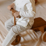 Dropped Shoulder Long Sleeve Top - Sweet Pea