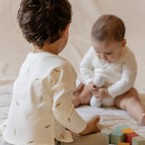 Dropped Shoulder Long Sleeve Top - Sweet Pea