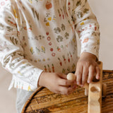 Dropped Shoulder Long Sleeve Top - Veggie Patch