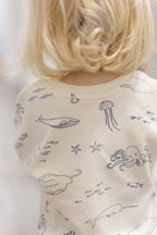kids dropped shoulder long sleeve top life aquatic