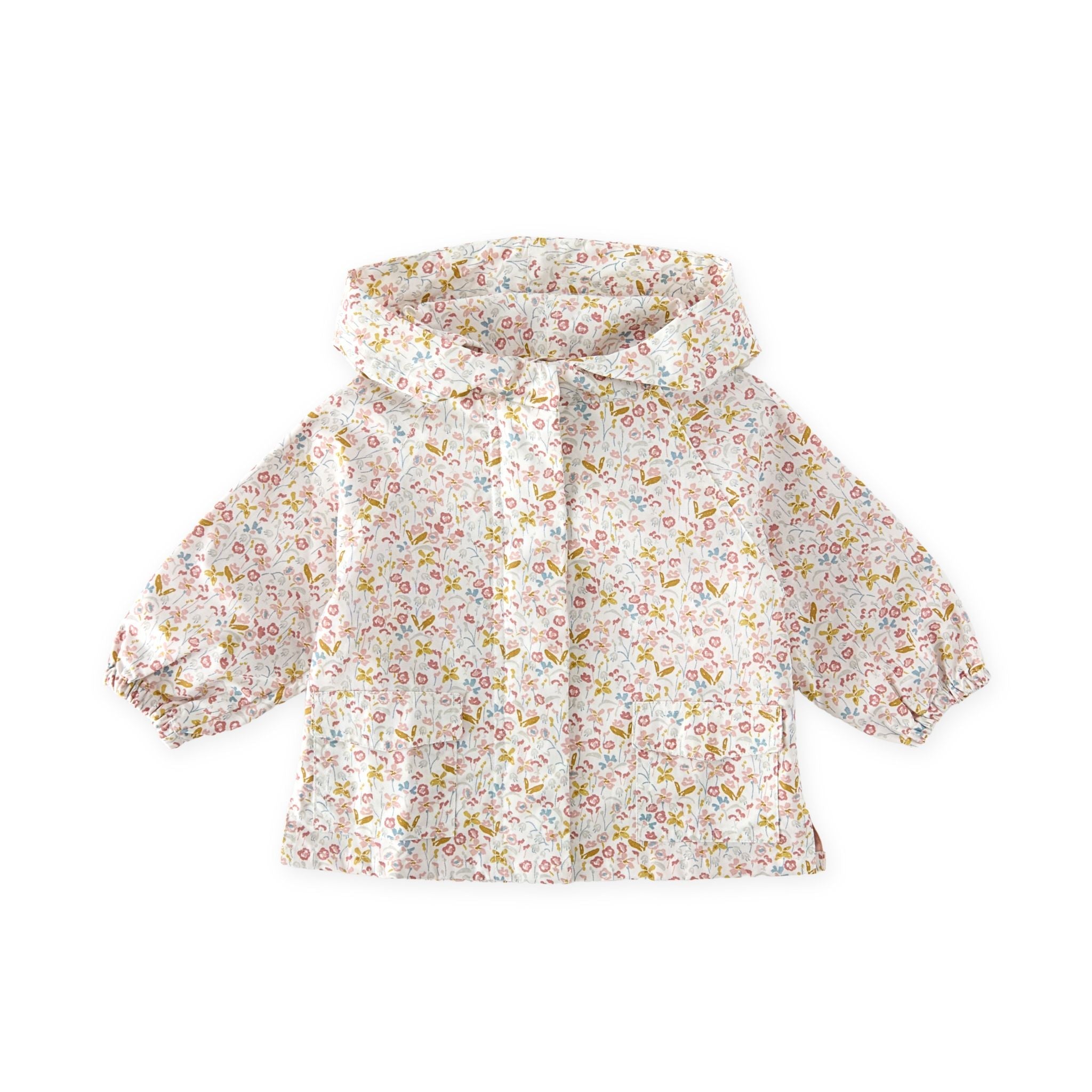 kids park jacket floret in multi pattern