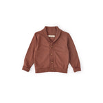 French Terry Shawl Cardigan - Clay