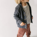 French Terry Shawl Cardigan - Clay