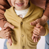 French Terry Shawl Cardigan - Dijon