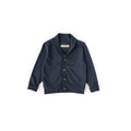 french terry shawl cardigan ink blue in blues pattern