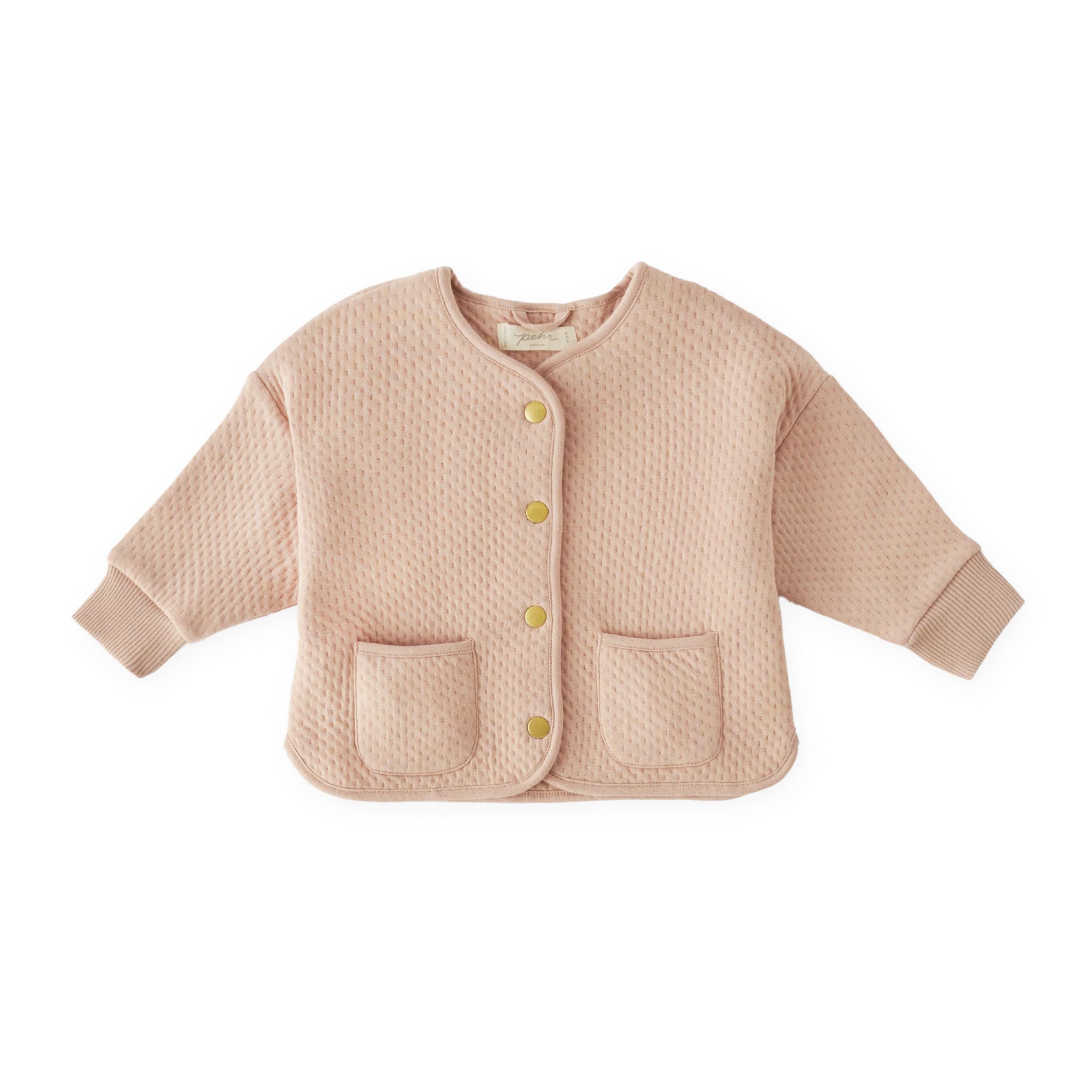 kids cloud jacket blush in pinks pattern