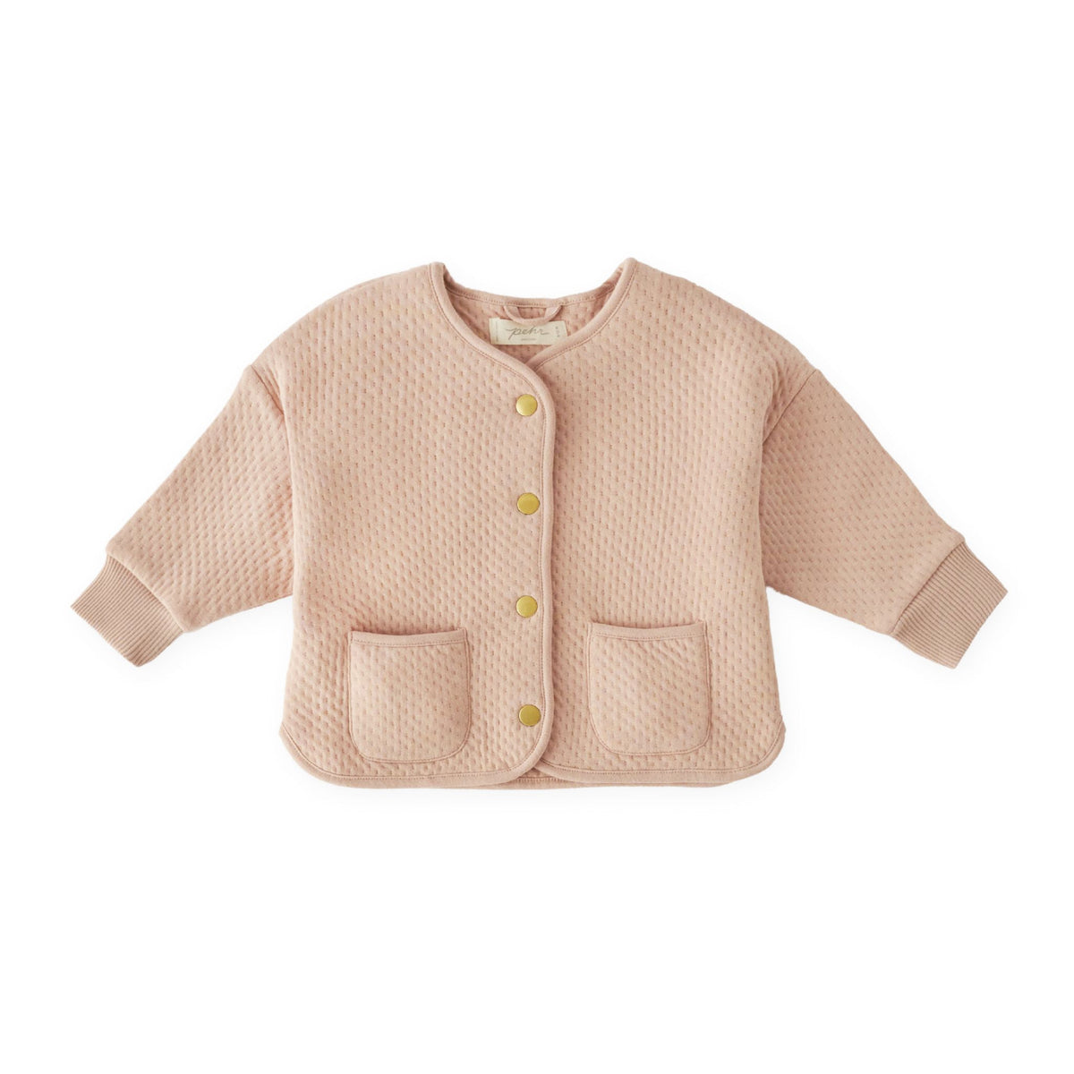 kids cloud jacket blush in pinks pattern