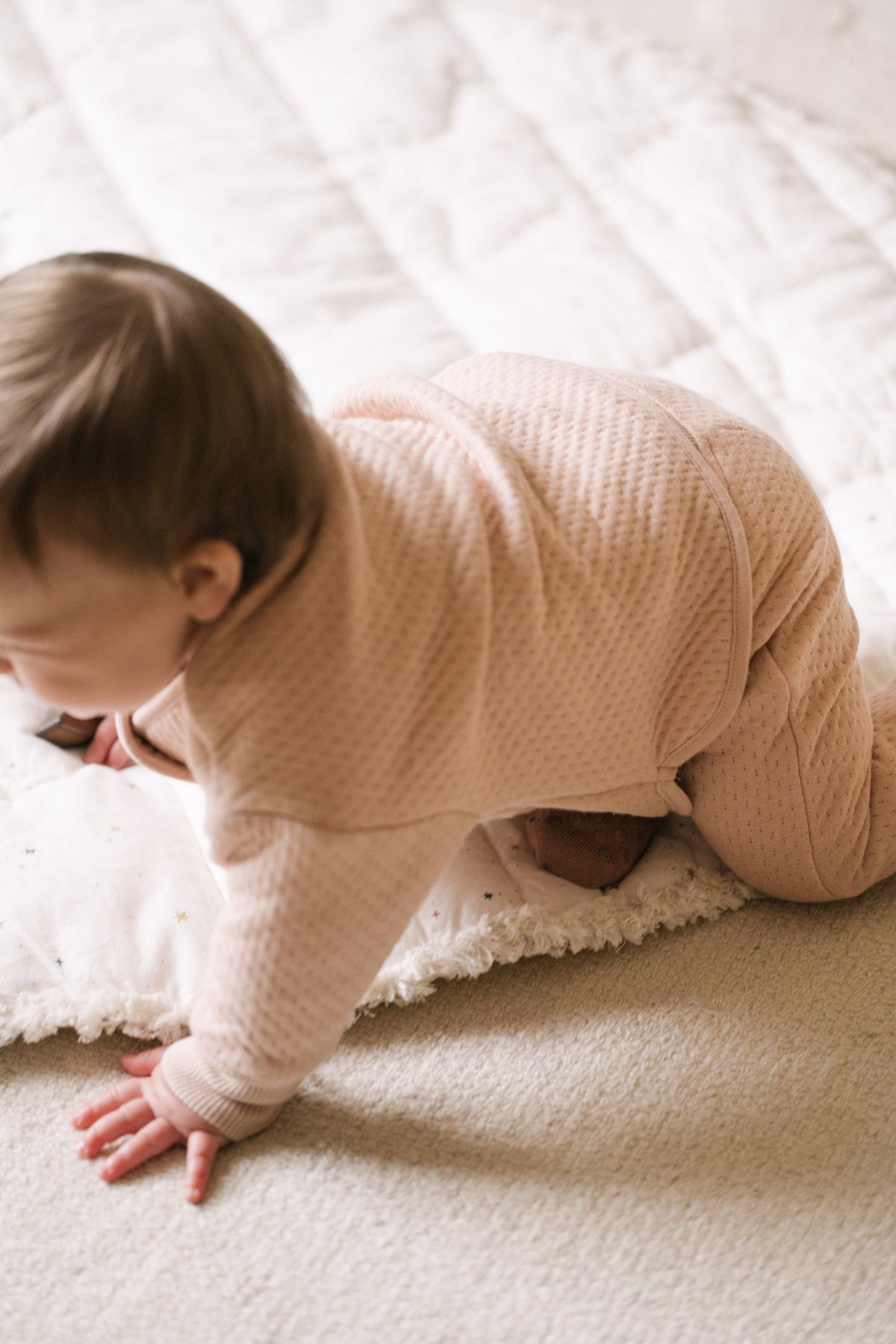 kids cloud jacket blush