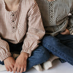 Gingham Long Sleeve Top - Thistle