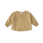 Gingham Long Sleeve Top - Dijon