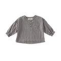 kids gingham kids long sleeve top indigo in blues pattern