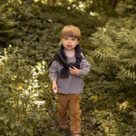 Gingham Long Sleeve Top - Indigo