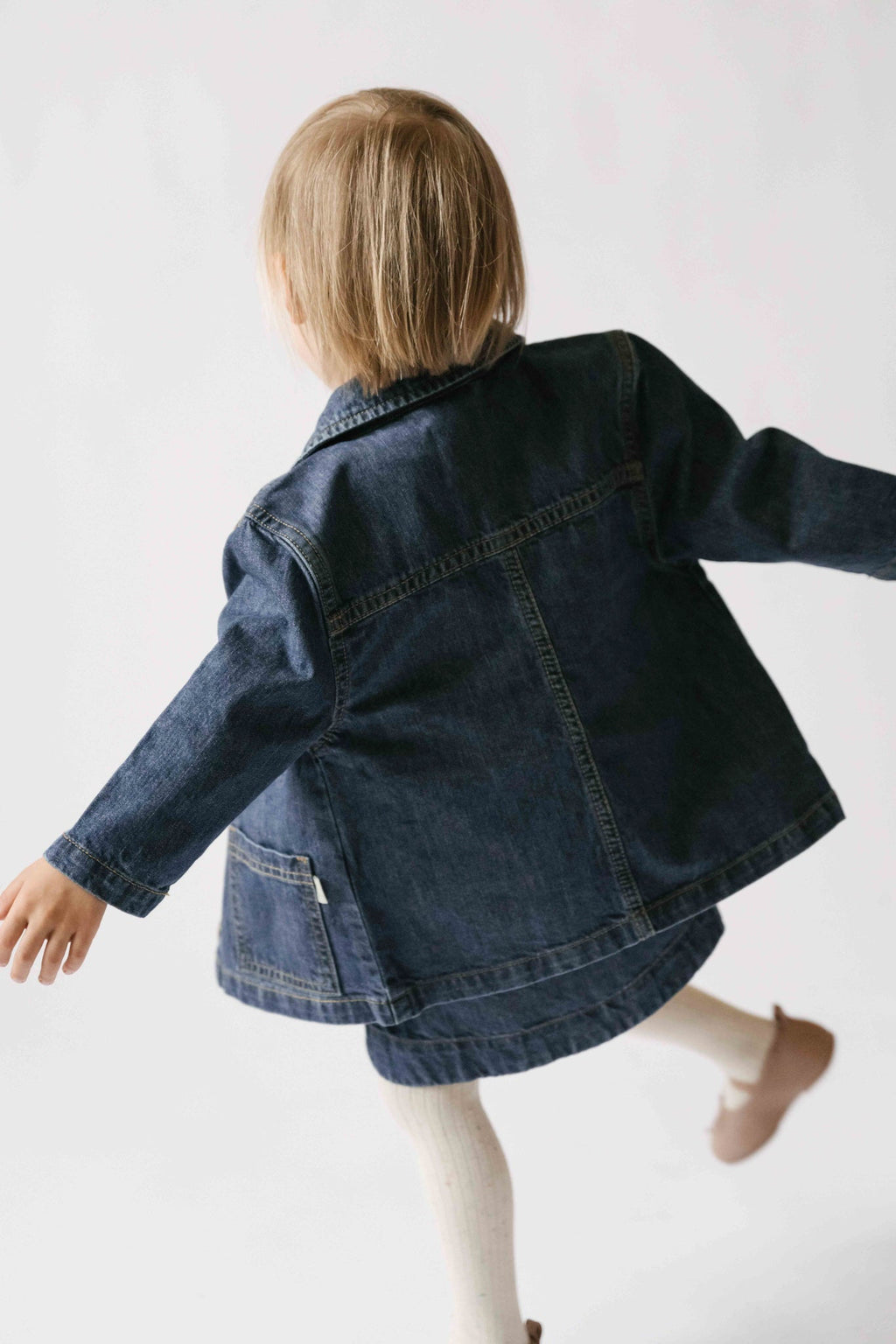 kids denim jacket vintage wash