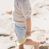 kids classic terry dropped shoulder short sleeve top sand