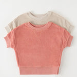 kids classic terry dropped shoulder short sleeve top shell