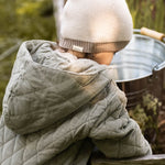 Corduroy Quilted Jacket - Sage