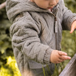 Corduroy Quilted Jacket - Sage