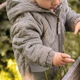 Corduroy Quilted Jacket - Sage