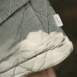 Corduroy Quilted Jacket - Sage