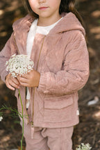kids corduroy kids quilted jacket thistle