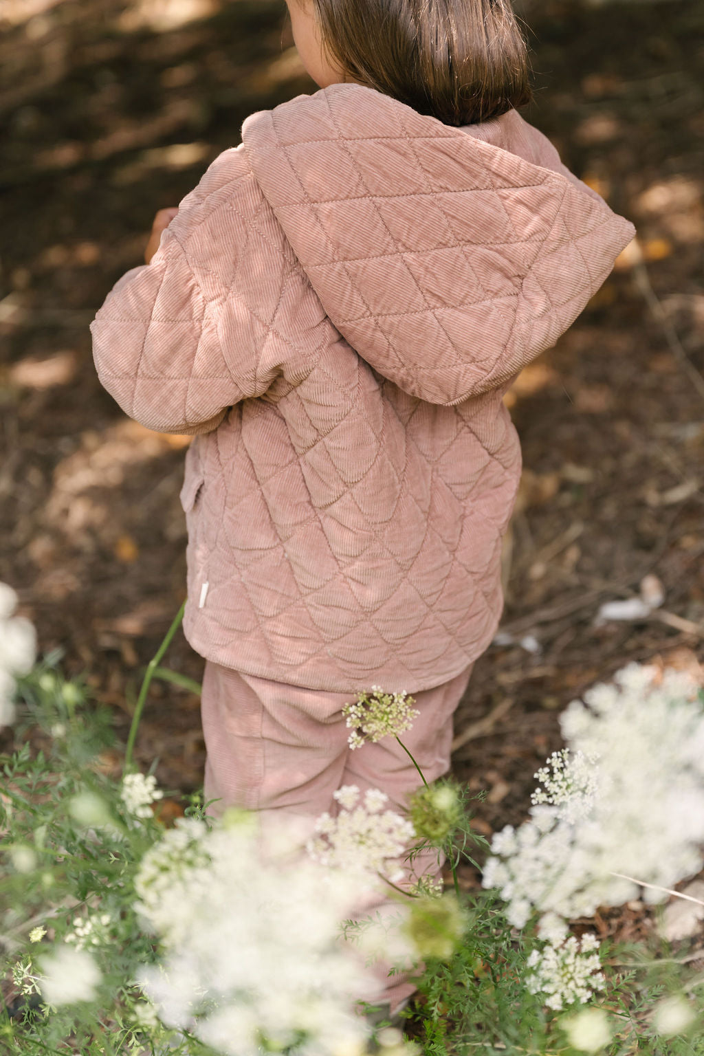 kids corduroy kids quilted jacket thistle
