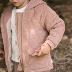 Corduroy Quilted Jacket - Thistle