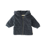 Corduroy Quilted Jacket - Ink Blue