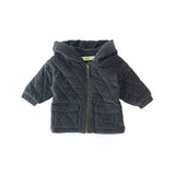 Corduroy Quilted Jacket - Ink Blue