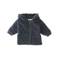 kids corduroy quilted jacket ink blue in blues pattern