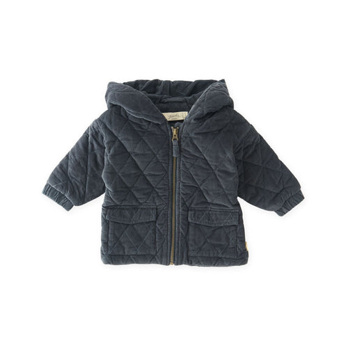 kids corduroy quilted jacket ink blue in blues pattern
