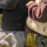 Corduroy Quilted Jacket - Ink Blue