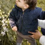 Corduroy Quilted Jacket - Ink Blue