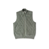 kids corduroy kids quilted vest sage in greens pattern