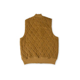 kids corduroy kids quilted vest ochre