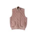 kids corduroy kids quilted vest thistle in pinks pattern