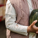 kids corduroy kids quilted vest thistle