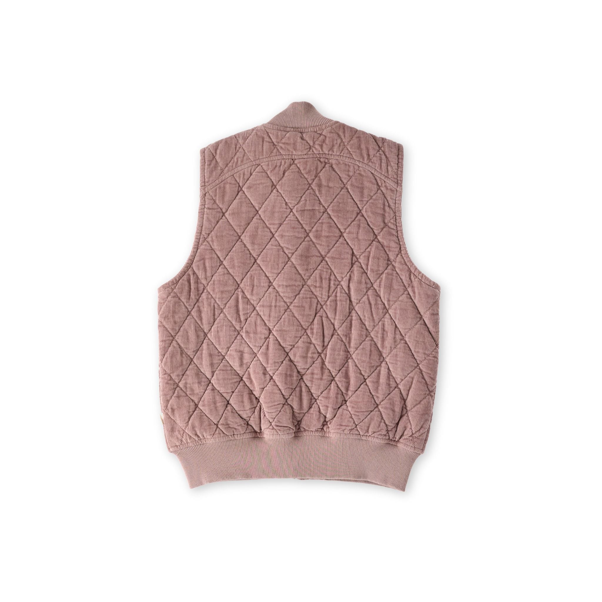 kids corduroy kids quilted vest thistle