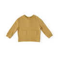 french terry pocket sweatshirt dijon in yellows pattern