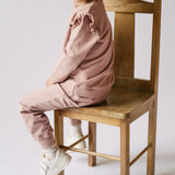 French Terry Ruffle Sweatshirt - Soft Peony