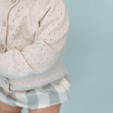 Pointelle Knit Sweater - Natural