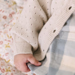 Pointelle Knit Sweater - Natural