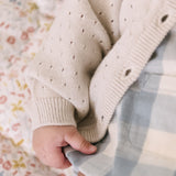 Pointelle Knit Sweater - Natural