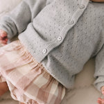 Pointelle Knit Sweater - Soft Sea