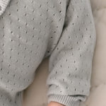 Pointelle Knit Sweater - Soft Sea