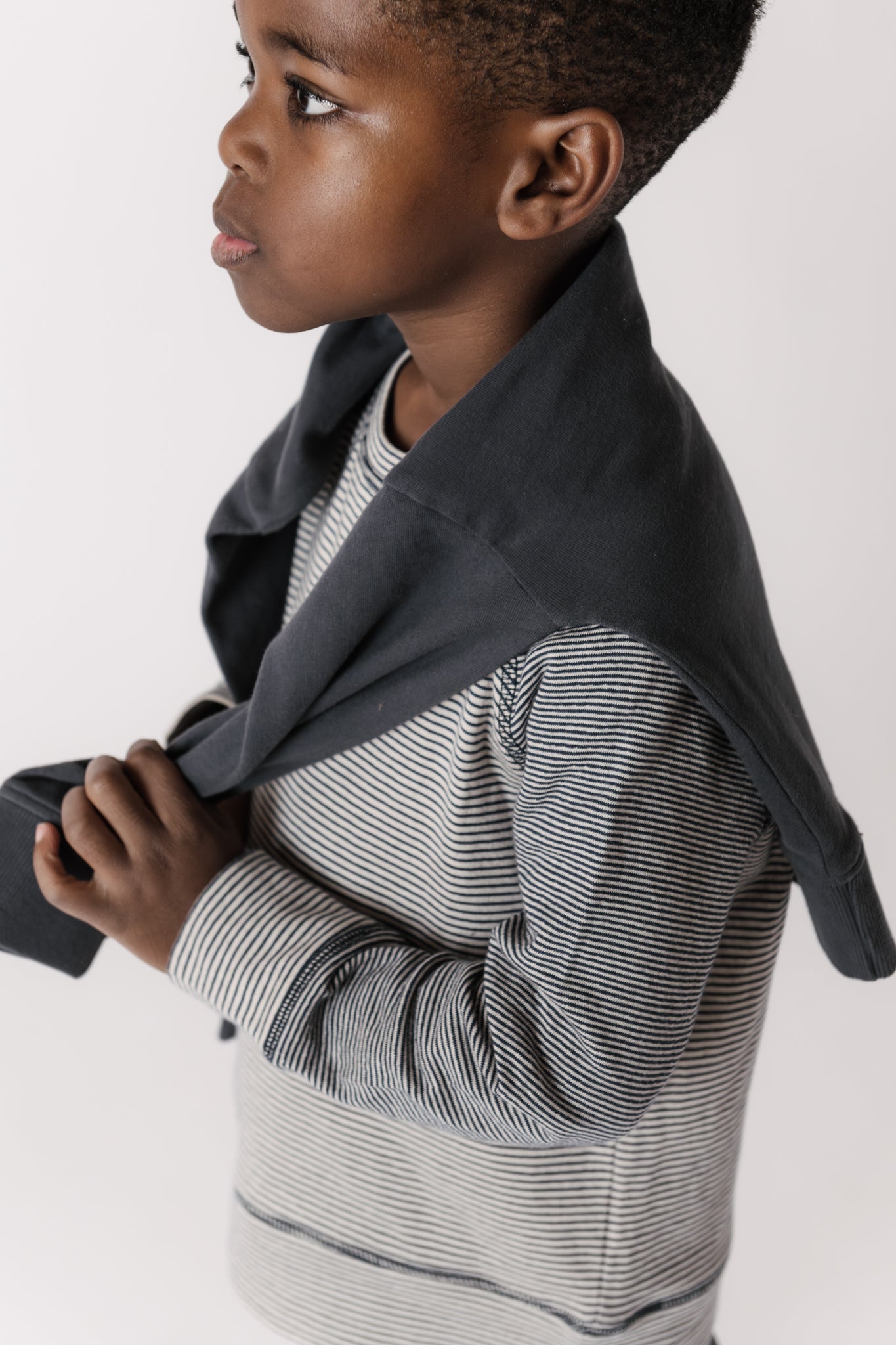 Sailor Stripe Raglan Top - Ink