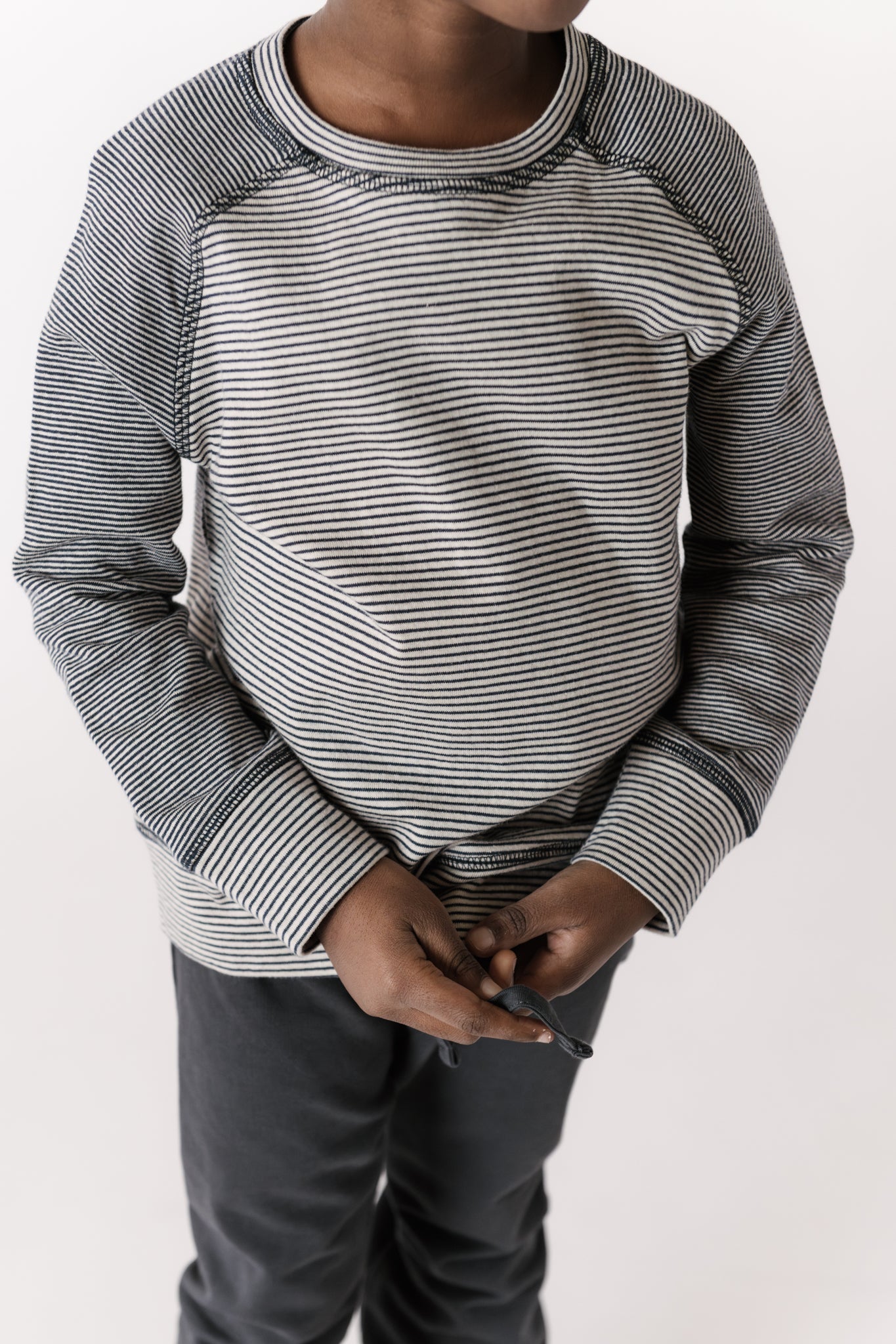 Sailor Stripe Raglan Top - Ink